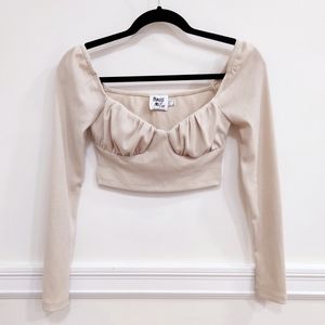 Princess Polly long sleeve crop top
